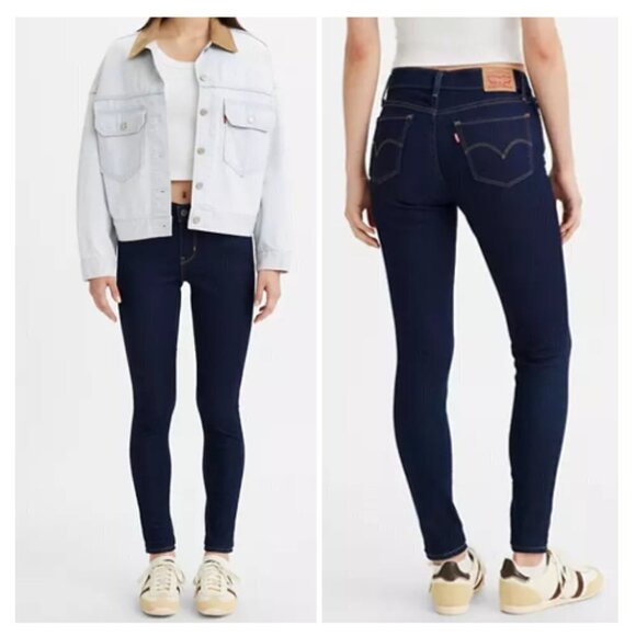Levi’s 710 Super Skinny, Size 25, Dark Blue - Picture 1 of 7